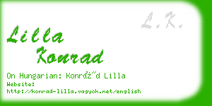 lilla konrad business card